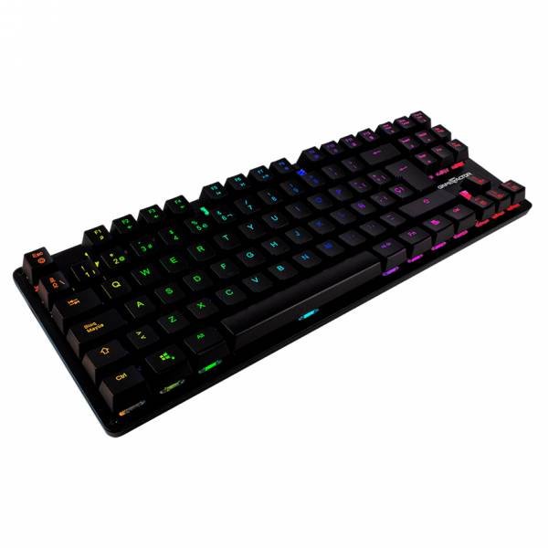 Teclado Mecánico TKL Game factor RGB,USB Negro, Switch Blue KBG500-BL