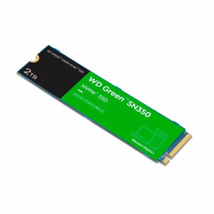 SSD WD Green SN350 NVMe, 2TB, M.2, 3000 MB/s Escritura, 3200 MB/s Lectura, PCI Express 3.0