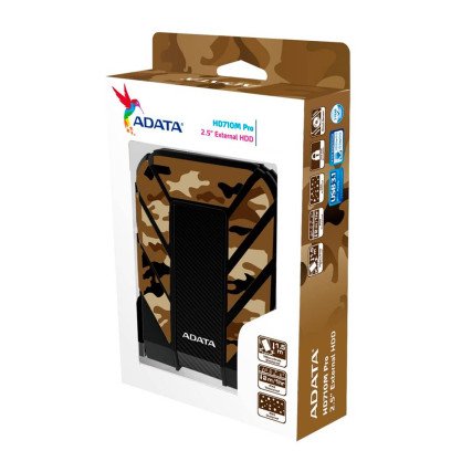 1TB Disco Duro Externo, Adata HD710M Pro 2.5'', USB 3.0, Camuflaje, A Prueba De Agua Y Golpes, Para Mac/PC