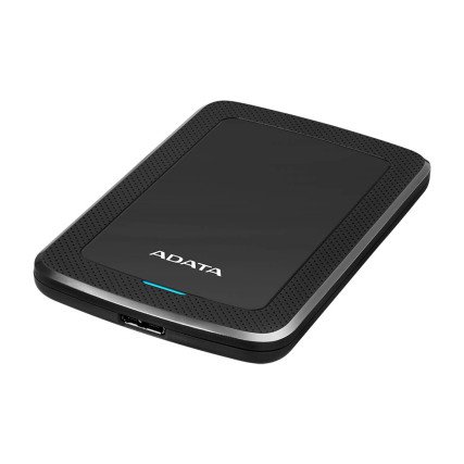 2TB Disco Duro Externo, HV300 Adata, USB 3.2, Negro, Slim