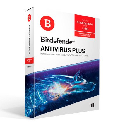 Antivirus Plus 3Usuario por 1año Bitdefender
