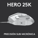 Mouse Gamer G502 X Hero 25K Blanco Logitech