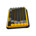 Teclado Logitech Pop Keys Mecan. BT USB Bolt Blast Yellow (920-010713)