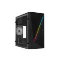 Gabinete Acteck Kioto Compact GC460 M-ATX 500W RGB 3.0 Acrílico Negro