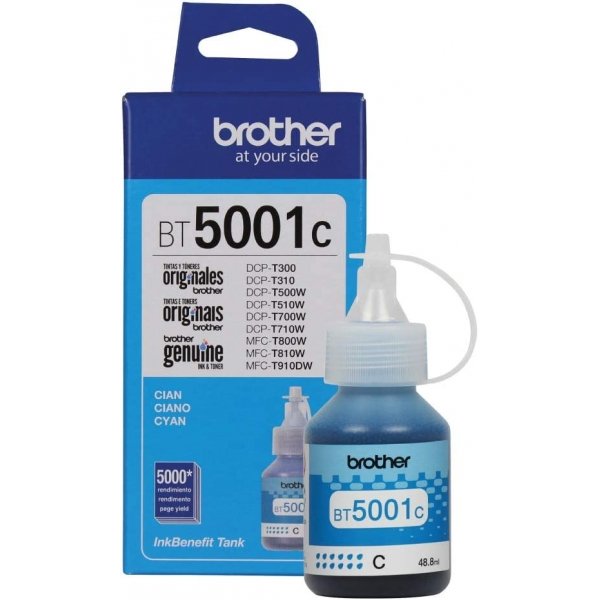 Botella de tinta BT5001C Azul Ciánico Brother