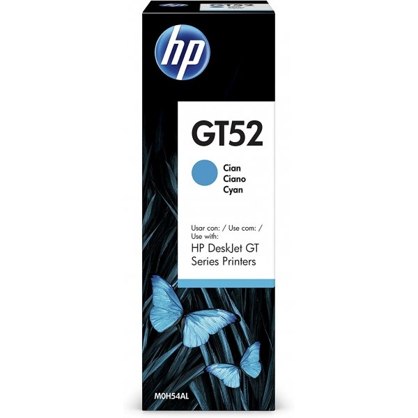 Botella de tinta GT52 Cyan HP