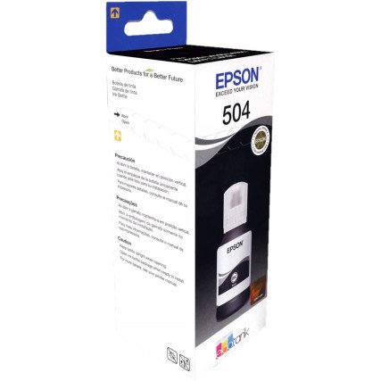 Botella de tinta EcoTank T504 Negro Epson