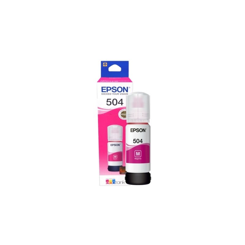 Botella de tinta EcoTank T504 Magenta Epson