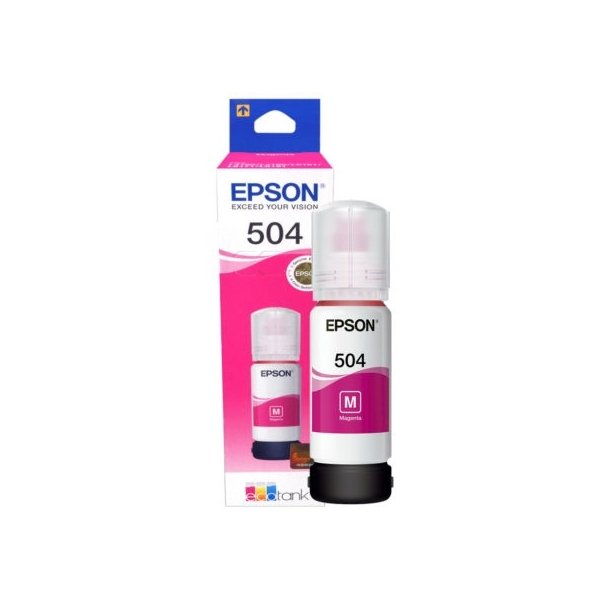Botella de tinta EcoTank T504 Magenta Epson