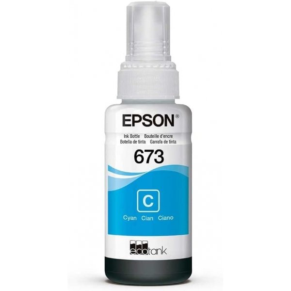 Botella de tinta EcoTank T673 Cyan Epson