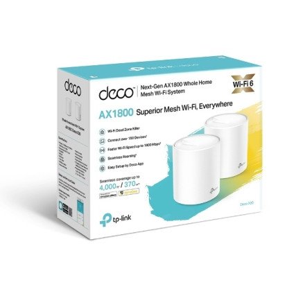 Router Sistema Deco X20 Wi-Fi 6 Mesh AX1800 2Pz Tp-Link