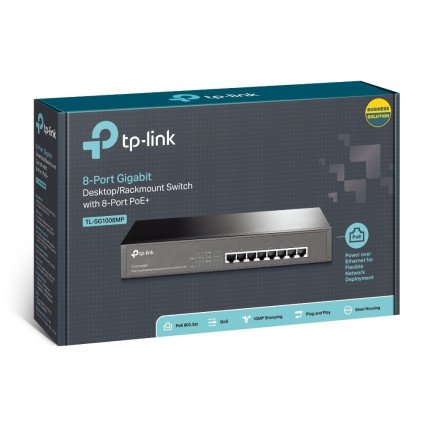 Switch TL-SG1008MP 8 Port con PoE + De 10/100/1000Mbps TP-Link