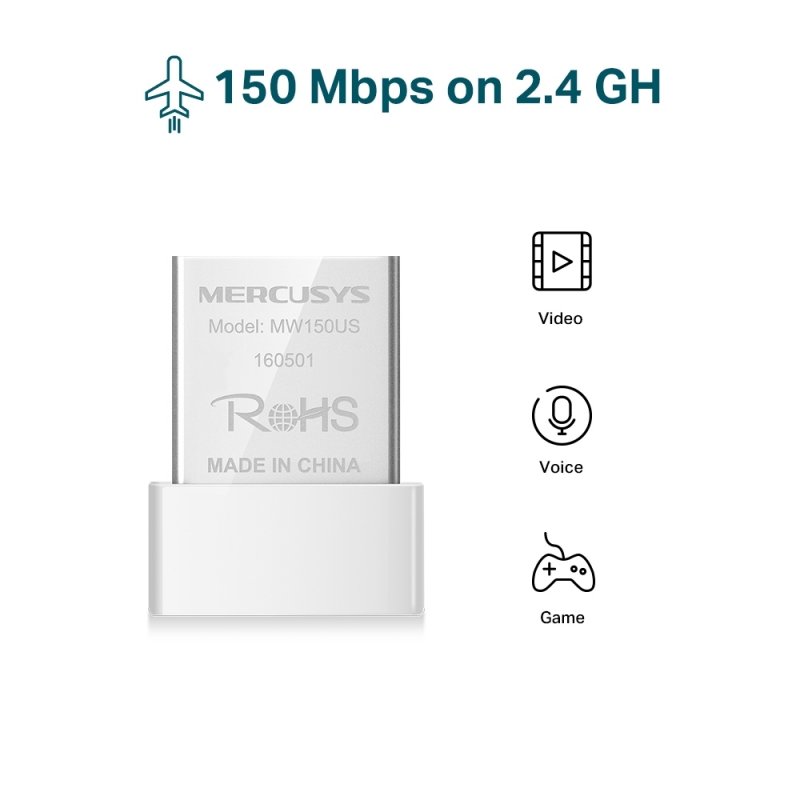 Adaptador Wi-fi MW150US de 150Mbps Mercusys