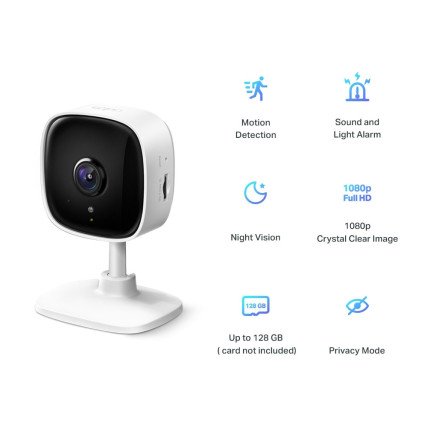 Camara para Interior con Rotación 360° FHD Tapo C200 Tp-link