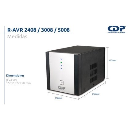 Regulador R-AVR2408 8 Contactos 2400Va CDP