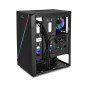 Gabinete Yeyian Gamer YCH-LAR7-01BK Crescent ATX 3 Vent ARGB Cristal Templado, Negro Gabinete Yeyian Gamer YCH-LAR7-01BK Crescent ATX 3 Vent ARGB Cristal Templado, Negro