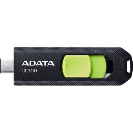 Memoria USB-C 3.2 de 128GB UC300 Negro/Verde Adata