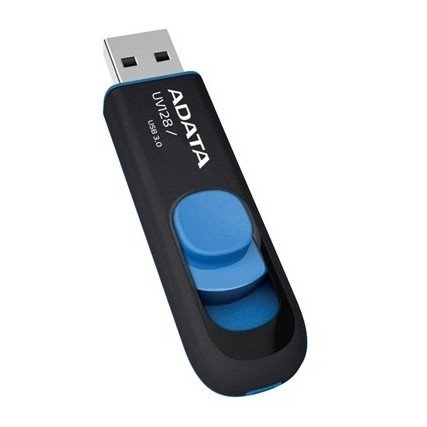 Memoria USB 3.2 de 256GB UV128 Negro/Azul Adata