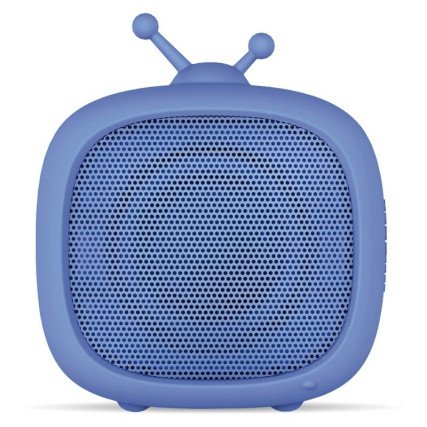 Getttech Mini Bocina Portátil LITTLE TV, Bluetooth, Inalámbrico, 3W RMS, Azul