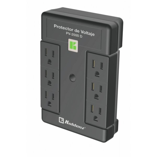 Protector de Voltaje 2000 W 6 Contactos PV-2500 D Koblenz