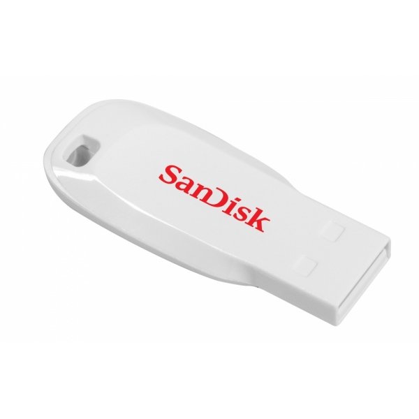 Memoria USB SanDisk Cruzer Blade, 16GB, USB 2.0, Blanco