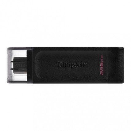 Memoria USB Kingston DataTraveler 70, 256GB, USB-C 3.2, Negro