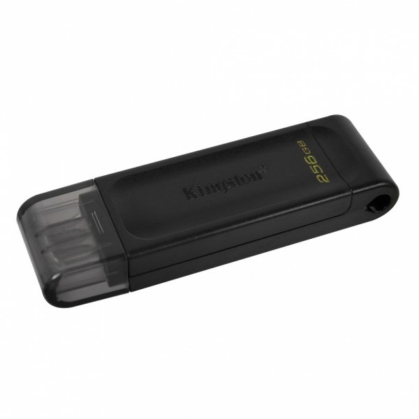 Memoria USB Kingston DataTraveler 70, 256GB, USB-C 3.2, Negro
