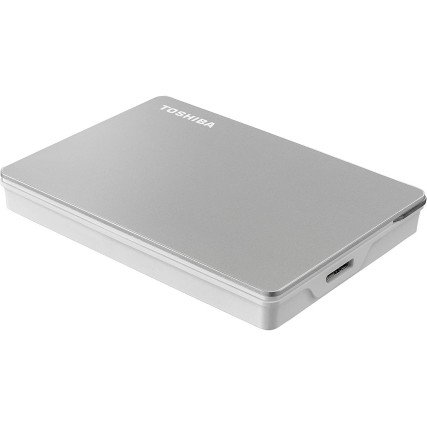DISCO DURO EXTERNO TOSHIBA 1TB USB 3.0 CANVIO PLATA