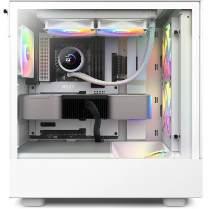 NZXT Kraken 240 RGB - RL-KR240-W1 - Enfriador líquido de CPU AIO de 240 mm - visualización LCD
