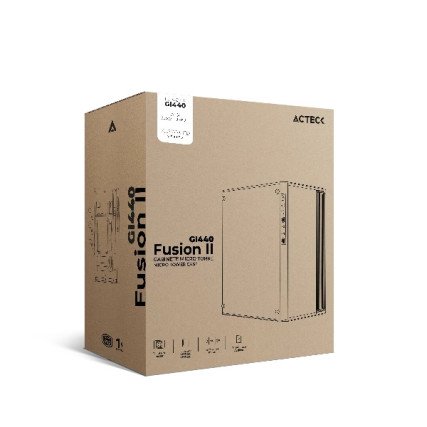 Gabinete Acteck Fusion II GI440 Blanco con Ventana, Micro Tower, ATX/ITX/Micro ATX/Mini-ITX, USB 2.0/3.0