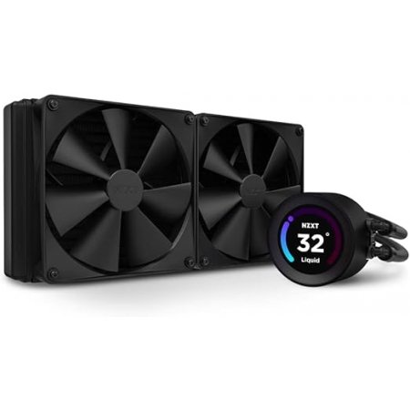 Enfriamento Líquido NZXT Kraken 280 Elite Black / AIO 280mm / Pantalla LCD 2.46” / Ventiladores serie F / RL-KN28E-B1 /