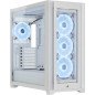 Corsair iCUE 5000X RGB QL Edition Mid-Tower Case - True White