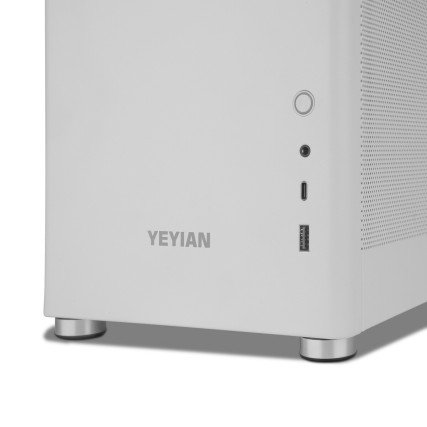 GABINETE YEYIAN GAMER HUSSAR+ BLANCO ATX USB C