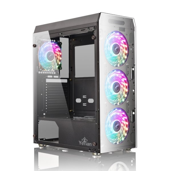 Gabinete Yeyian Krypton ATX, 3x Fan ARGB y Cristal Templado