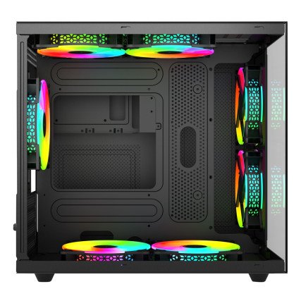 Gabinete Cubo Negro Xzeal Blanco con 3 Ventiladores ARGB