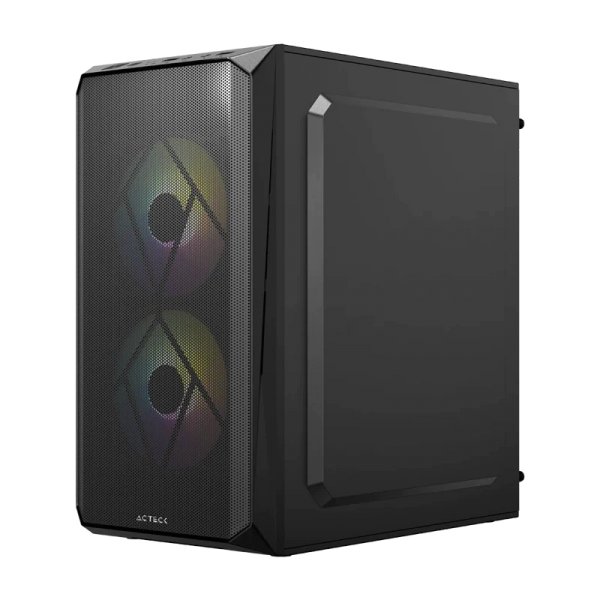Gabinete Gamer Doom GI630 Negro con 3 Ventiladores RGB Acteck
