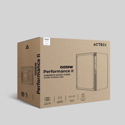 Gabinete Acteck Performance II GI215W con Ventana, Micro ATX, USB 2.0, con Fuente de 500W, sin Ventiladores