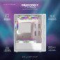 Gabinete Gamer Media Torre Dragonfly II Mesh GM740, ATX,1xUSB 3.0, 4 Ventiladores ARGB, Blanco