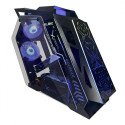 Gabinete XZEAL IR02 , Micro ATX/Mini ITX, USB 3.0/2.0, sin Fuente, 4 Ventiladores RGB, Negro