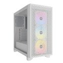 Gabinete Corsair 3000D RGB AIRFLOW , Mid Tower, ATX, USB 3.2, sin Fuente, 3 Ventiladores ARGB , Blanco