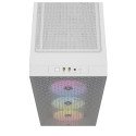 Gabinete Corsair 3000D RGB AIRFLOW , Mid Tower, ATX, USB 3.2, sin Fuente, 3 Ventiladores ARGB , Blanco