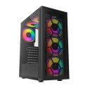 Gabinete Balam Rush DragonFly II Mesh GM740, ATX, USB 3.0, sin Fuente, 4 Ventiladores RGB, Negro