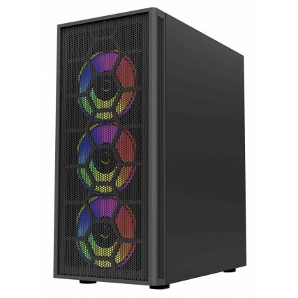 Gabinete Balam Rush DragonFly II Mesh GM740,, ATX, USB 3.0, sin Fuente, 4 Ventiladores RGB, Negro