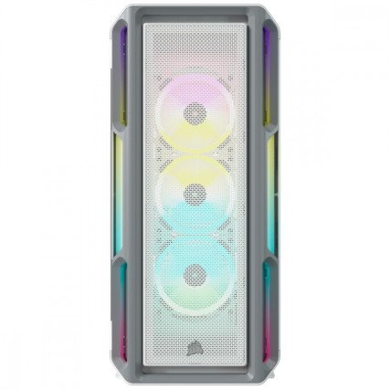 Gabinete Corsair iCUE 5000T con Ventana, Mid Tower, ATX/EATX/Micro ATX, USB 3.1, sin Fuente, Blanco