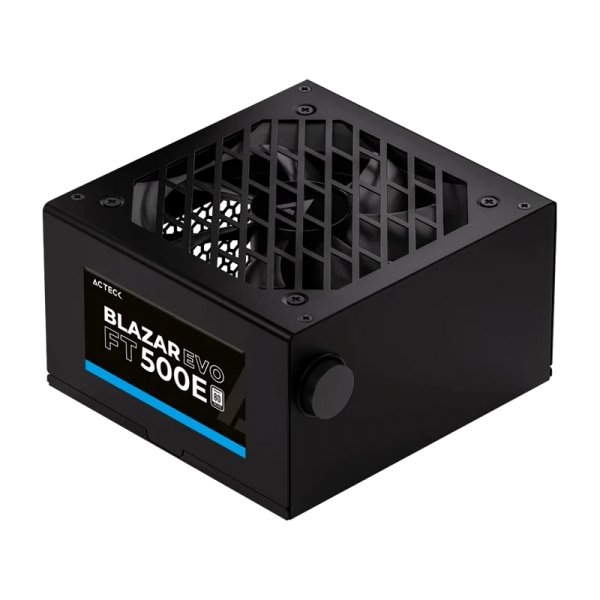 Fuente de Poder Blazar Evo FT500E ATX 500W / 1x20+4 pin + 1xAtx 4 + 3xSata + 2xMolex 4 pin / Negro