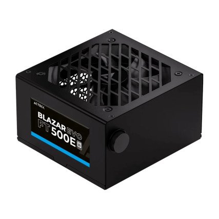 Fuente de Poder Blazar Evo FT500E ATX 500W / 1x20+4 pin + 1xAtx 4 + 3xSata + 2xMolex 4 pin / Negro