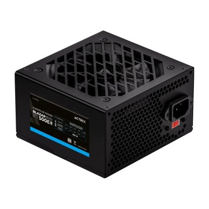 Fuente de Poder Blazar Evo FT500E ATX 500W / 1x20+4 pin + 1xAtx 4 + 3xSata + 2xMolex 4 pin / Negro