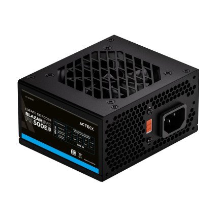 Fuente de Poder Blazar Evo FS500E SFX 500W / 1x20+4 pin + 1xAtx 4 + 2xSata + 2xMolex 4 pin / Negro