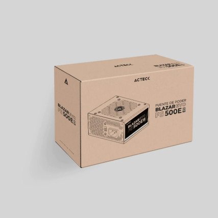 Fuente de Poder Blazar Evo FS500E SFX 500W / 1x20+4 pin + 1xAtx 4 + 2xSata + 2xMolex 4 pin / Negro