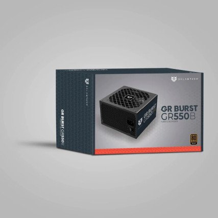 Fuente de Poder Atx | GR Burst GR550B | 550w 80 Plus Bronze | No Modular